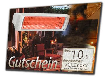 Geschenkgutschein im Wert von 10,- Euro