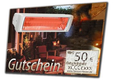 Geschenkgutschein im Wert von 50,- Euro